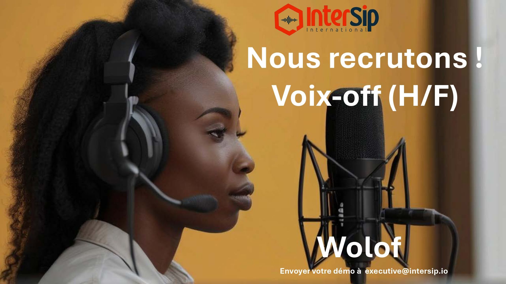 Intersip recrute des hommes et des femmes maîtrisant couramment le wolof
