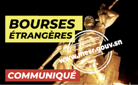 Ouverture de la plateforme Bourses Étrangères pour les étudiants sénégalais