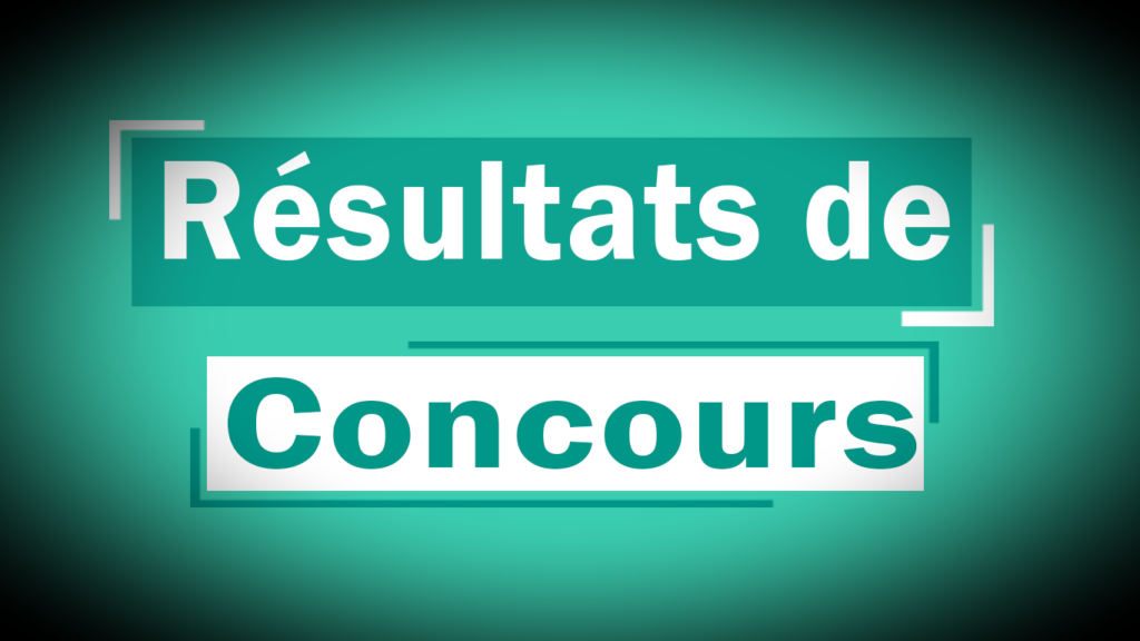 Résultats concours d'entrée CQP 2025