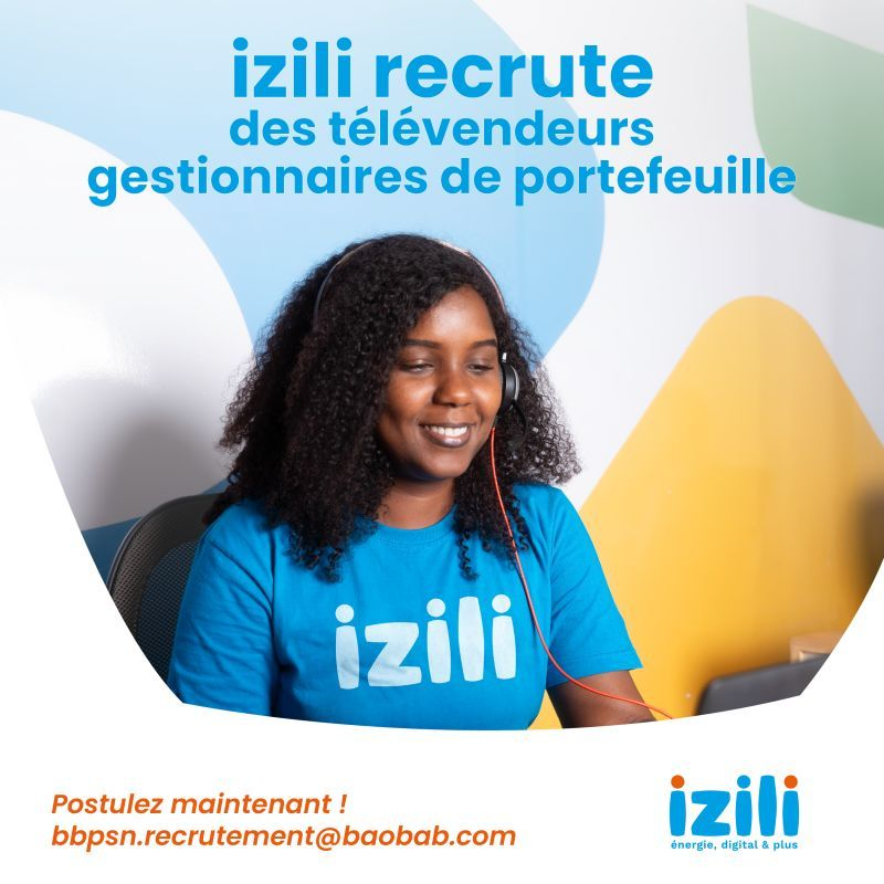Izili Sénégal recrute des Télévendeurs