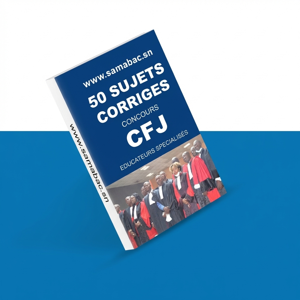 Couverture de 50 Sujets Corrigés CFJ Éducateur Spécialisé