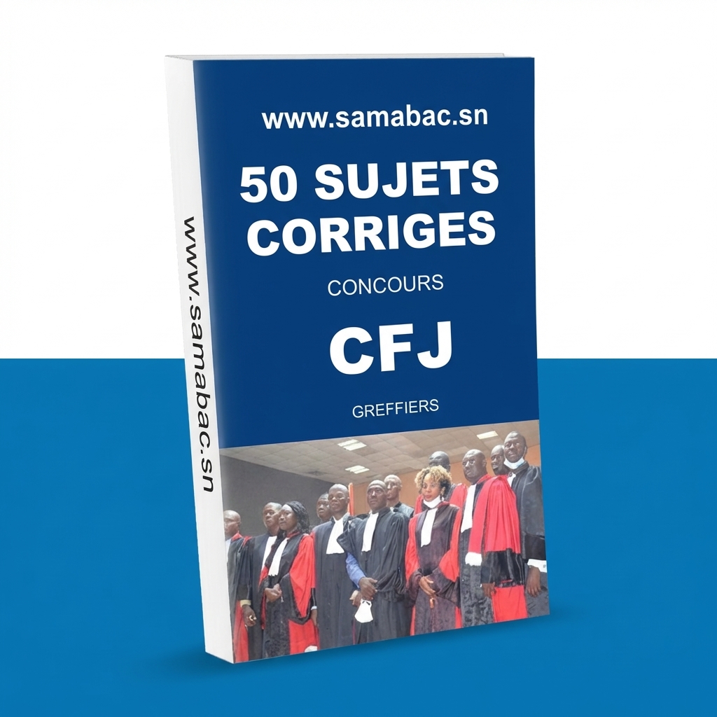 Couverture de 50 Sujets Corrigés CFJ Greffier