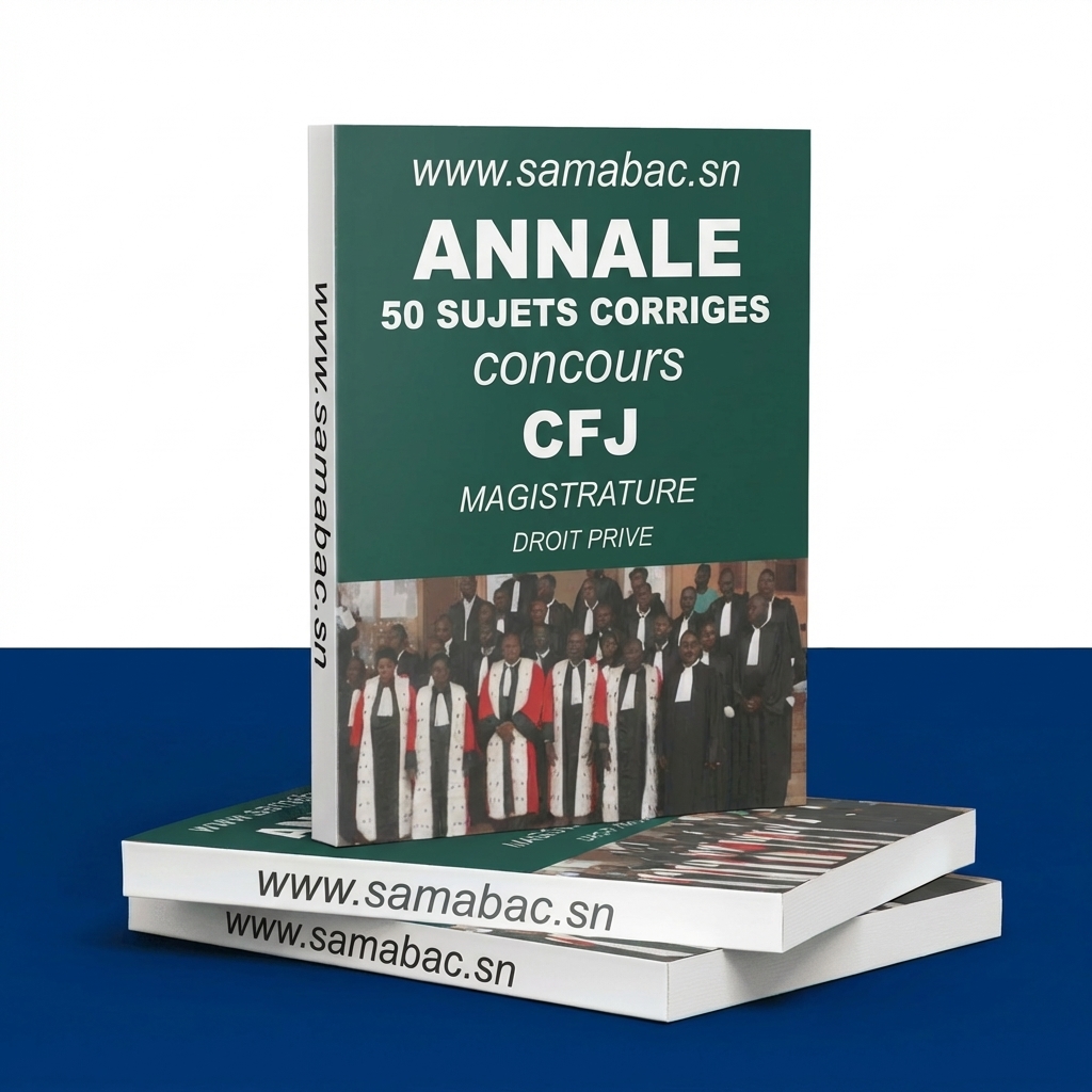 Couverture de 50 Sujets Corrigés CFJ Magistrature – Droit Privé